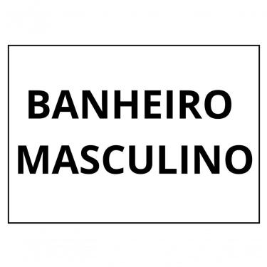 Imagem de Placa de Sinalização 1-2 Oficio Banheiro Masculino Mdf Natural [F031] em MDF Gravado a Laser Marrom Trovarelli Móveis