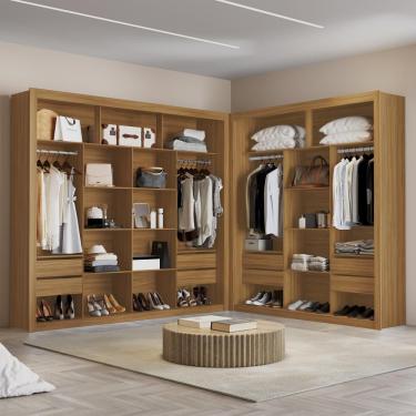 Imagem de Closet Modulado 8 Gavetas Mdf Freijó Amoudi Móveis Freijó