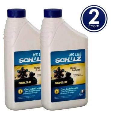 Imagem de Óleo lubrificante para compressor 1litro 2pçs ms lub schulz, UNIC, UNI