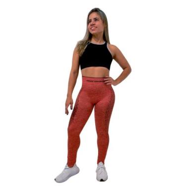 Imagem de Calça Legging Mormaii Feminina Estampada Sem Costura Fitness, G, Verme