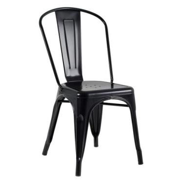 Imagem de Laraz Home Decor, Cadeira Iron Tolix - Preto Semi Brilho