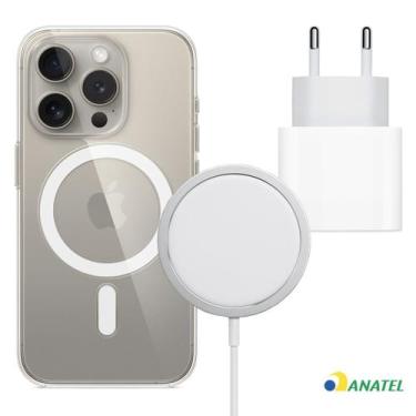 Imagem de Fonte 20W Turbo Tipo C com Capa Magnética e Carregador Inducão para iP