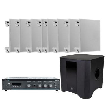 Imagem de COMP Kit Som Ambiente Livraria entre 100m2 e 200m2 Subwoofer + 8 Caixa