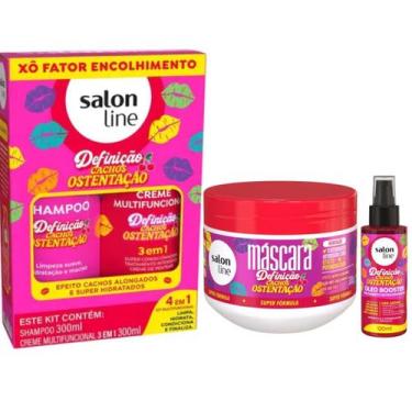 Imagem de Kit Salon Line Cachos Ostentaçao Sh300+Cond300+Masc+Oleo