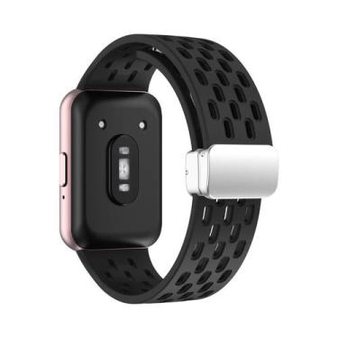 Imagem de Pulseira Magnética Samsung Galaxy Fit 3 Com Fivela De Metal E Faixa De