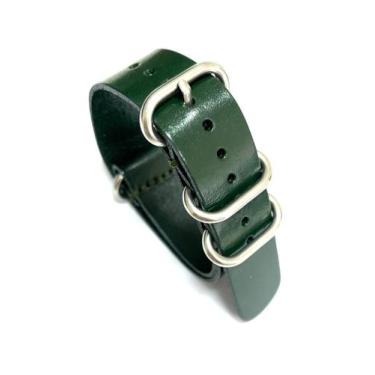 Imagem de Pulseira Nato Em Couro Rústico Para Relógios 18 Ate 24mm.LC208 - Supvo