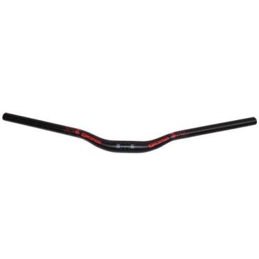 Imagem de Guidão Gios Alumínio 31.8mm 700mm Bicicleta Preto / Vermelho - BIKE ST
