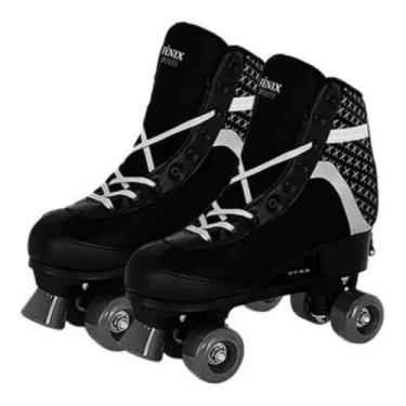 Imagem de Patins Roller Skate Preto Tamanho 31 a 34 Fenix - Fênix