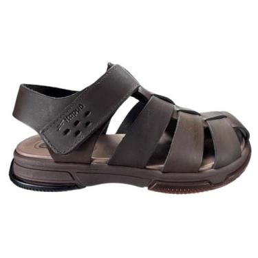 Imagem de Sandalia Masculina Itapua Conforto Casual Presente Moda 803, Marrom, 4