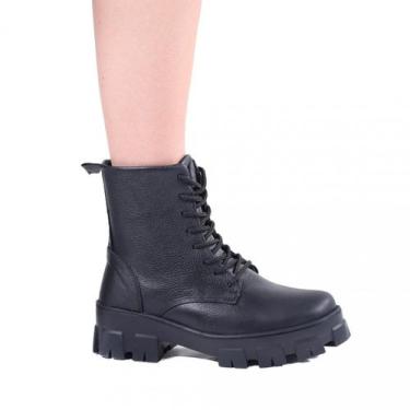 Imagem de Coturno Feminino Zariff Tratorado 25112025, Preto, 39