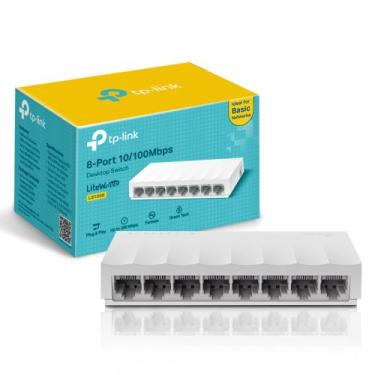 Imagem de Switch 8 Portas 10/100 Fast Mesa e Parede LS1008 TP-Link