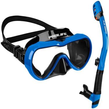Imagem de Máscara de Mergulho Antiembaçamento Com Snorkel Atlantic - Prolife, Ma