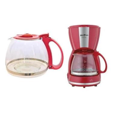 Imagem de Jarra Cafeteira Britania Cp15 Inox Vermelha - Alamandas