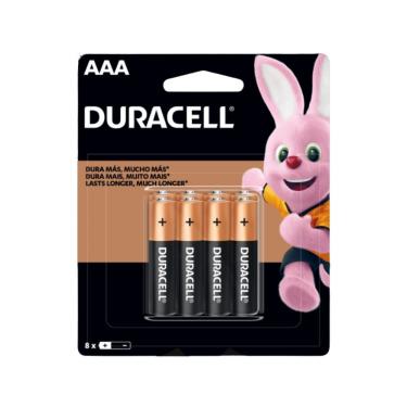 Imagem de Pilha Alcalina AAA Duracell Palito Duralock Power Preserve 1.5V Pack com 8 Unidades