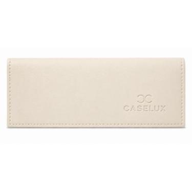 Imagem de Case Porta Óculos Clipon Elegante Creme Couro sinte Catar