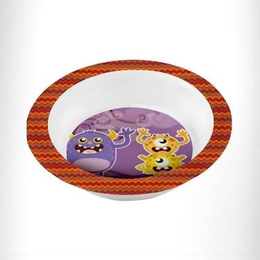 Imagem de Tigela Infantil C/ Borda Personagem Melamine Resistente Tuut Cor:Monst