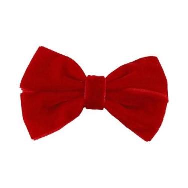 Imagem de Conjunto De Presilhas De Cabelo Com Laço De Veludo Para Meninas, Retrô