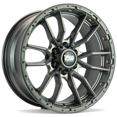Imagem de 4 rodas zeus zwat4 off-road / aro 20x9 / (6x139) et15, Grafite Fosca