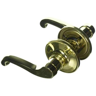 Imagem de Schlage Maçaneta de porta de passagem universal de latão brilhante J Dexter