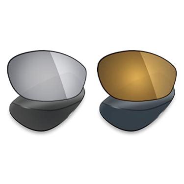 Imagem de 2 pares de lentes polarizadas de substituição da Mryok para óculos de sol Oakley Encounter – Opções