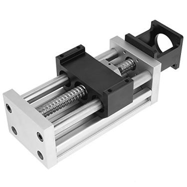 Imagem de Módulo de movimento linear, guia linear de fuso de esferas manual de alta precisão Módulo de curso de estágio mesa deslizante de forro CNC de 100 mm / 3.9 polegadas