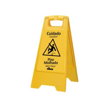 Imagem de Placa plastica sinalizadora "Piso Molhado" NOBRE