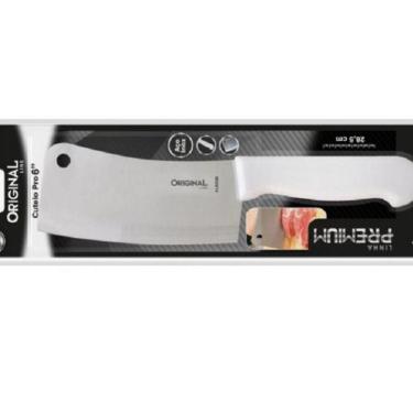 Imagem de Faca Fação Cutelo Açougueiro Cozinha Profissional Aço Inox 6