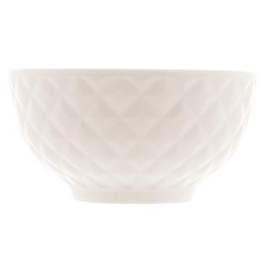 Imagem de Tigela Bowl Porcelana Diamond Branco 300ml Unidade - Lyor