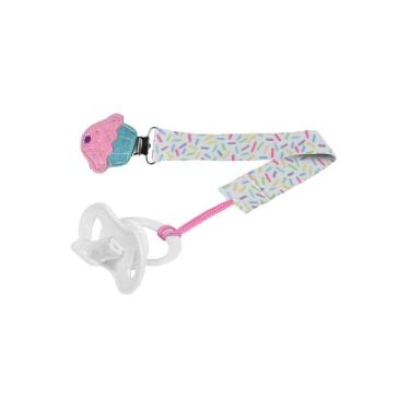 Imagem de Prendedor De Chupetas Universal Cupcake Buba Toys 10674
