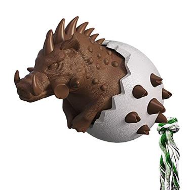 Imagem de KINGREE Brinquedos para mastigar cães, limpeza de dentes de cães cuidados dentários borracha natural resistente durável