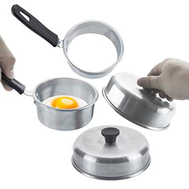 Imagem de KIT 2 ABAFADOR DE HAMBURGUER + 2 MODELADOR DE OVO REDONDO