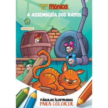 Imagem de Turma Da Monica - Fabulas Ilustradas Para Colorir - A Assembleia Dos Ratos