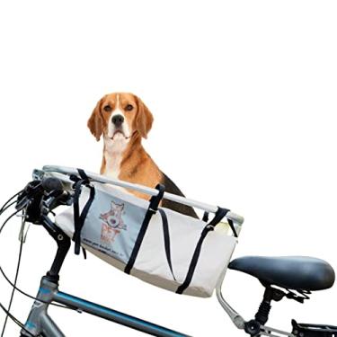 Imagem de Cesta Cadeirinha De Bicicleta Segura Para Cachorro Pet Basket Engate Rápido