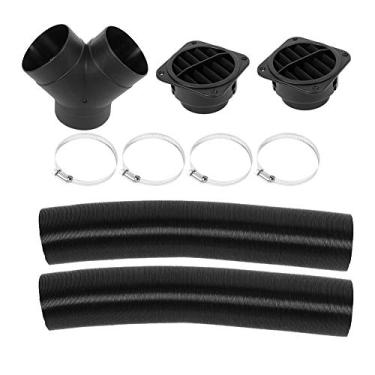 Imagem de Tomada de tubo de aquecimento RV, kit de saída de ar quente para dutos de aquecedor rotativo de 75 mm 102114340000