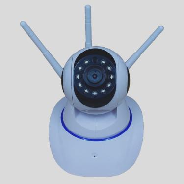 Imagem de Camera Robo Ip Wi-fi 360º 3 Antenas Pet Ou Baba Eletronica Com Aplicativo Yoosee