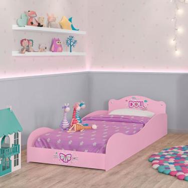 Cama Infantil Casa de Boneca com Cama Auxiliar e Luz/LED Pura