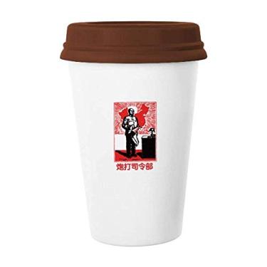 Imagem de Caneca do mapa da promoção da educação vermelha da China Caneca de café copo de cerâmica