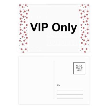 Imagem de Cartão postal Vip Only Black Symbol Pattern Christmas Flower Celebration, Cartão postal Blessing Mailing Card