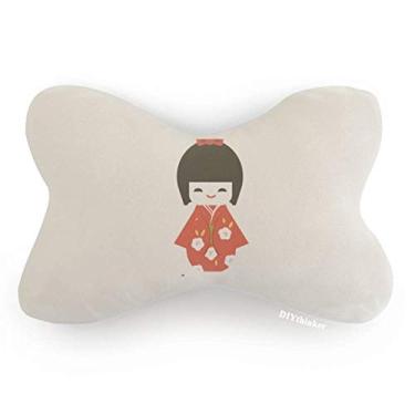 Imagem de DIYthinker Almofada de apoio de cabeça tradicional japonesa para meninas, decoração de carro, decoração de pescoço