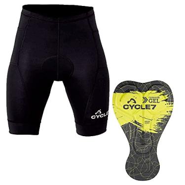 Imagem de Bermuda Ciclismo Masculina Cycle7 Forro Gel D80 e Bolsos Mtb