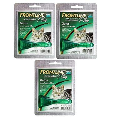 Imagem de Frontline Plus Gatos Merial Combo C/ 3