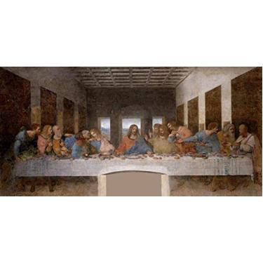 Imagem de Santa Ceia (1495) de Leonardo da Vinci - 30x61 - Tela Canvas Para Quadro