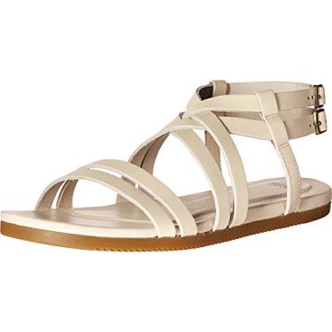 Imagem de Teva Sandália feminina de couro Avalina Crossover, Branco, 6.5