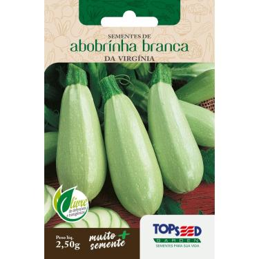 Imagem de Sementes Abobrinha Branca da Virgínia 2,50 gramas Cozinha Salada