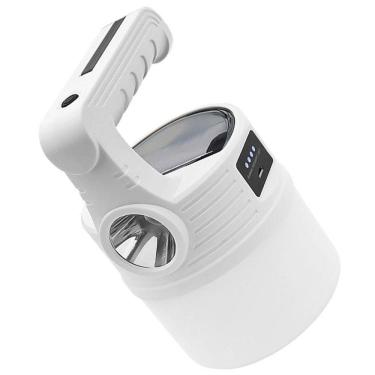 Imagem de Luminaria Solar Lanterna Refletor Usb 2x1 Duplo Led Gancho A Prova De Agua Portatil Aca...