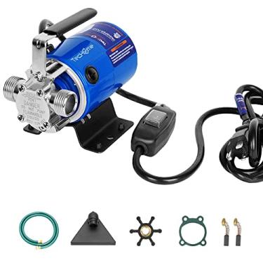 Imagem de TecHome Bomba de Água Portátil 1/10 HP 330 GPH, Azul, com Interruptor Liga/Desliga e Ki...