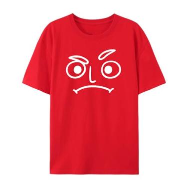 Imagem de Camiseta para homens e mulheres, estampa fofa e divertida para presentes para irmãs, irmãs, pais, mães, amigos e assim por diante, Vermelho, 3G