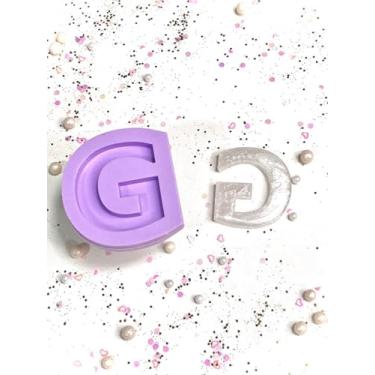 Imagem de Confeitaria dos Moldes, R170 Molde de silicone letra G resina decorar