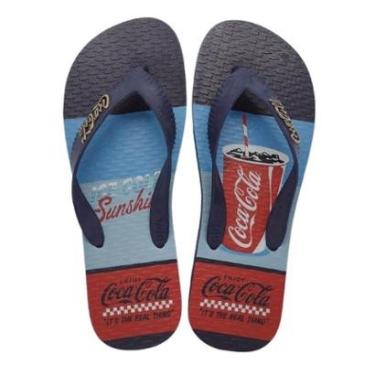 Imagem de Chinelo Coca-Cola Masculino Glass Flag CC3845-Masculino