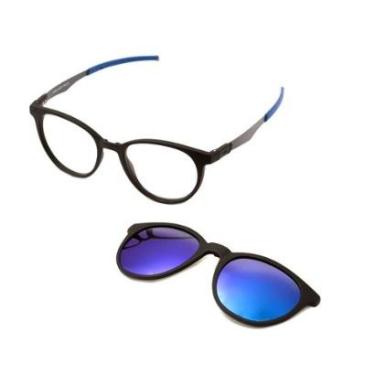 Imagem de Óculos de Grau HB Duotech 0253 Clip On Matte Polarized Masculino-Masculino